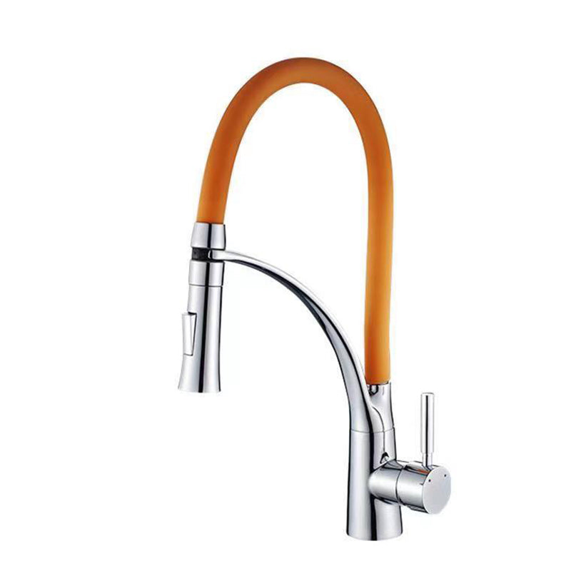 Copper Touchless Kitchen Faucet With Water Dispenser Orange NALANI
