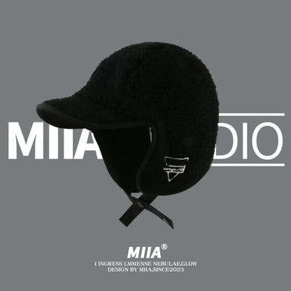 Cozy Lambswool Ear Protection Unisex Bomber Hat for Winter NALANI