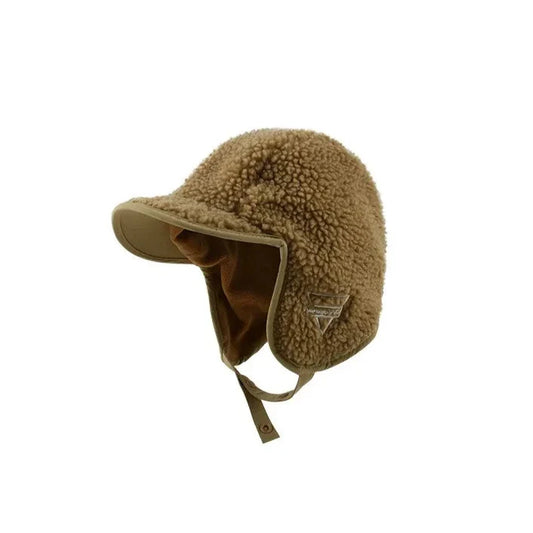 Cozy Lambswool Ear Protection Unisex Bomber Hat for Winter NALANI