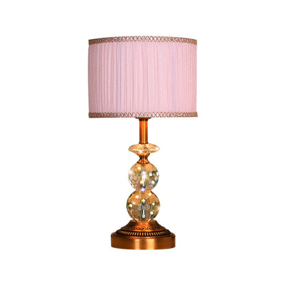 Crystal Table Lamp with Conical Shape and Cut Crystal Balls NALANI