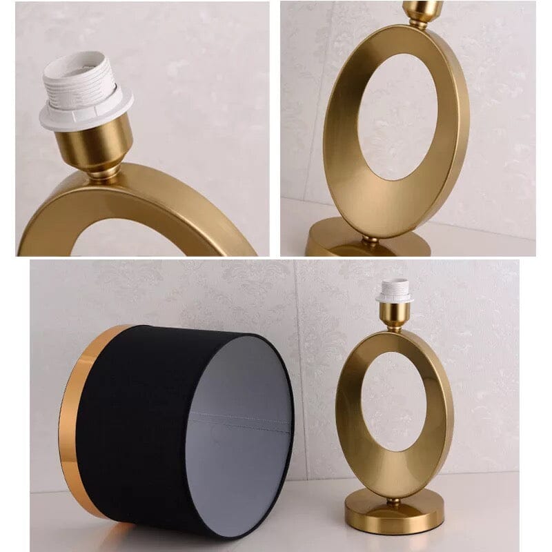 Curved Table Lamp Modern Art Inspired Iron NALANI