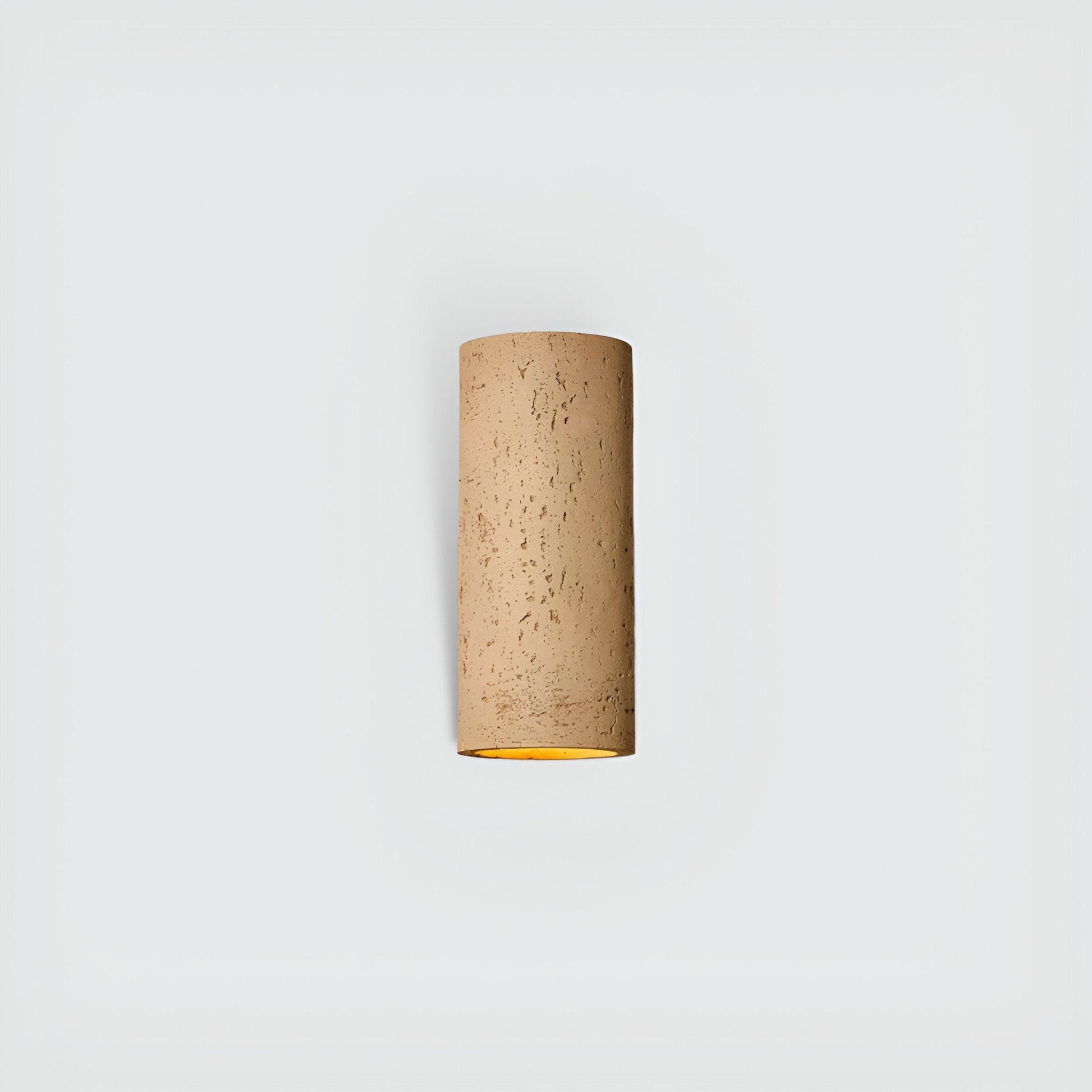 Cylinder Tube Wall Light Wabi Sabi Stone LED Sconce NALANI