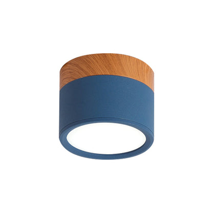 Cylindrical Flush Mount Ceiling Light Metal For Kitchen Bar NALANI