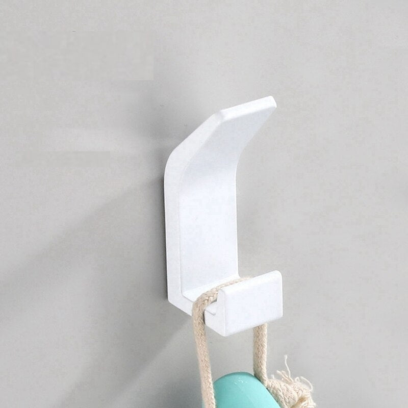 Decorative Black and White Aluminum Wall Hooks for Stylish Storage White NaLani