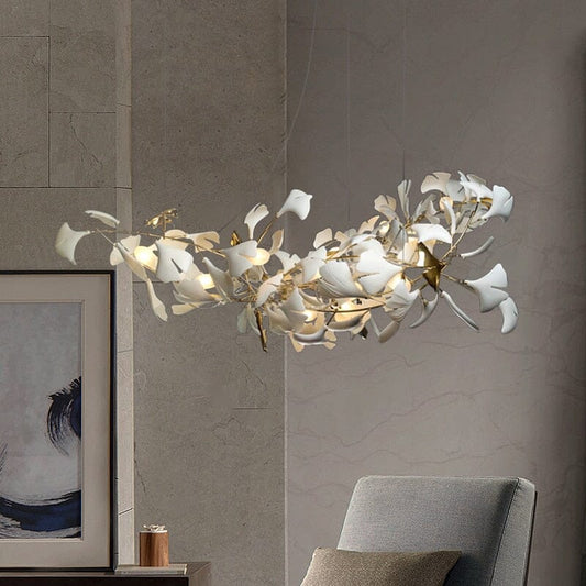 Diapole | Porcelain Leaves Pendant Light for Elegant Home Décor NALANI