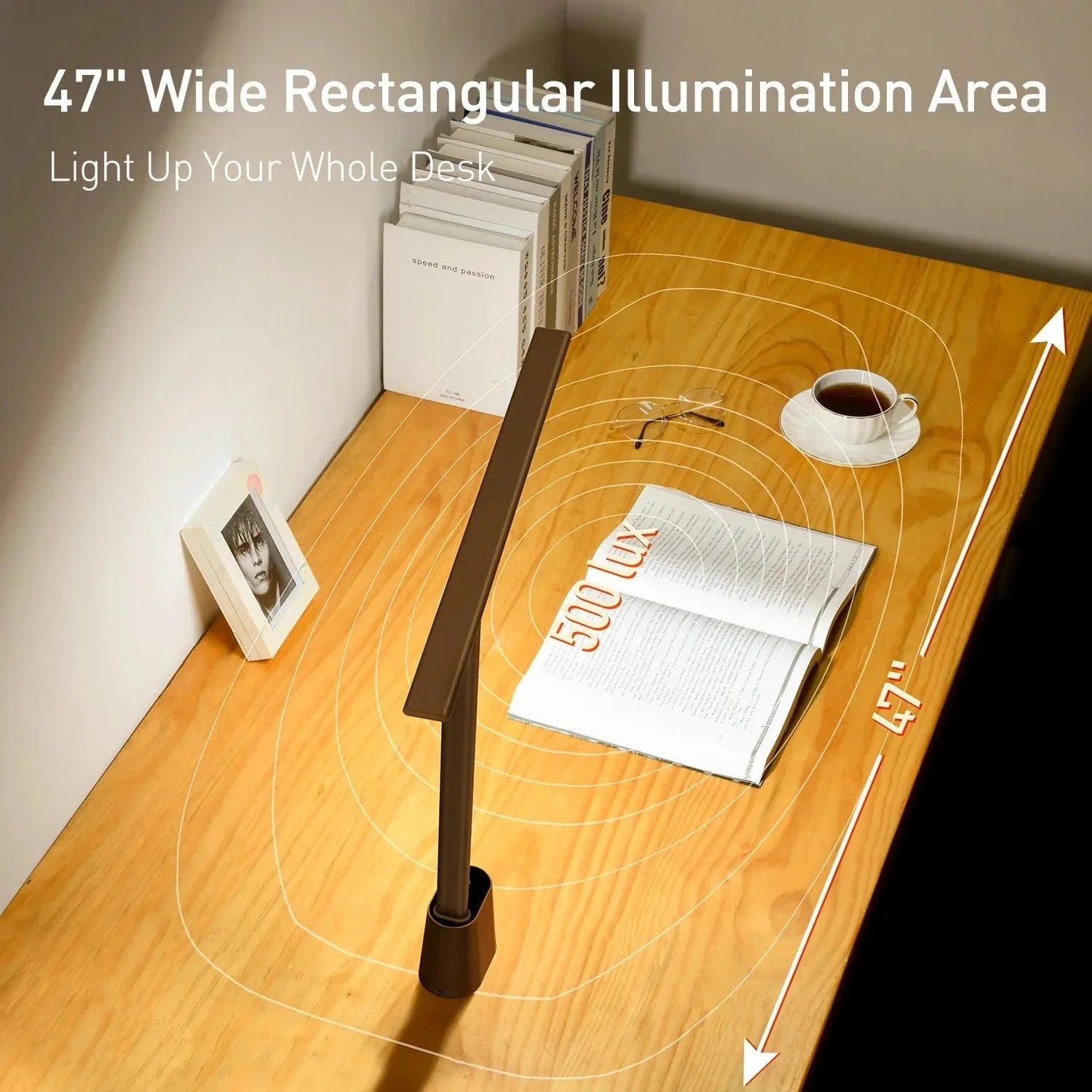 Dimmable Rechargeable LED Desk Lamp Foldable Color Temp NALANI