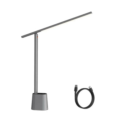 Dimmable Rechargeable LED Desk Lamp Foldable Color Temp Grey NALANI