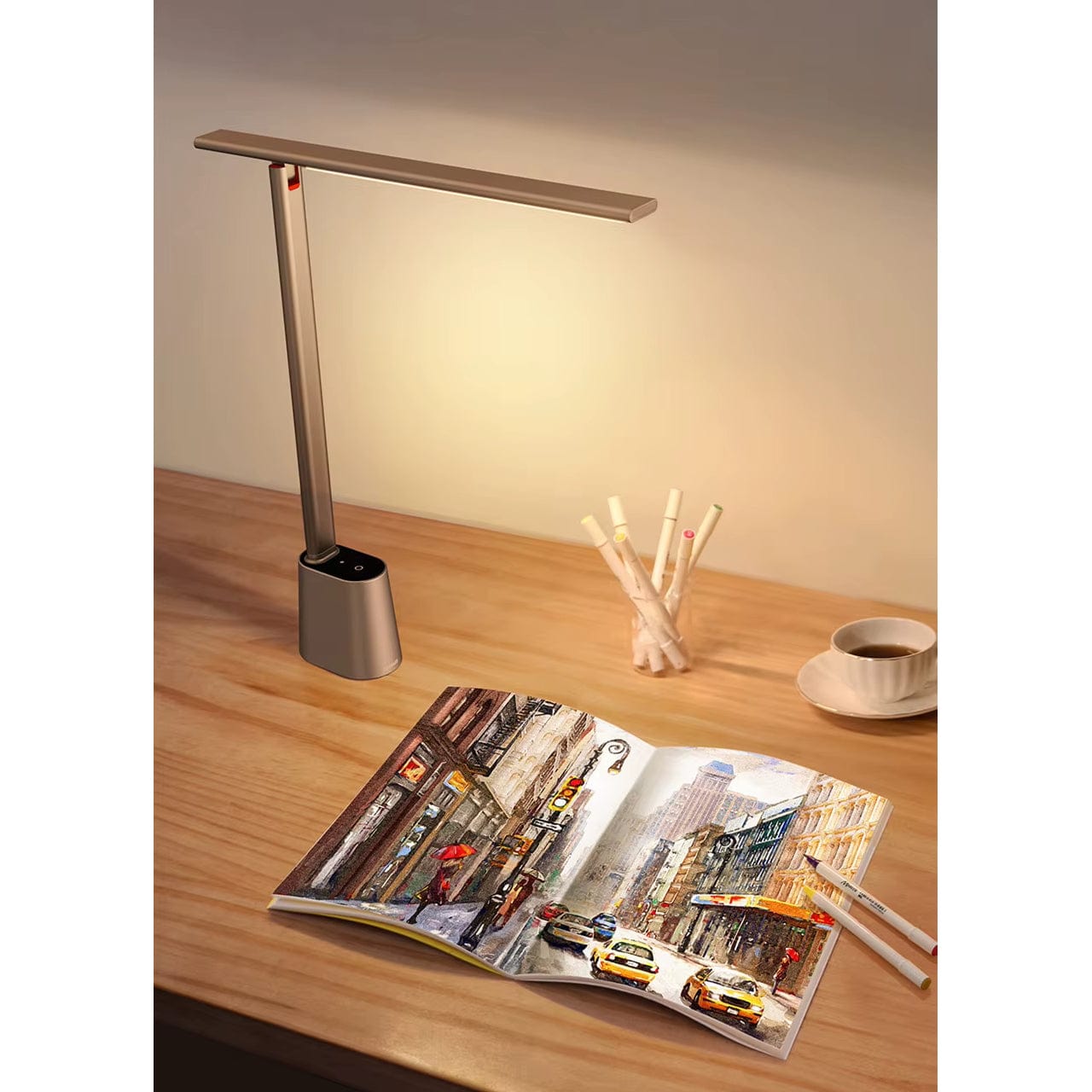 Dimmable Rechargeable LED Desk Lamp Foldable Color Temp NALANI