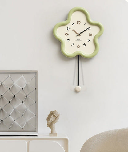 Eco-Friendly Silent Pendulum Wall Clock for Living Room and Office NALANI