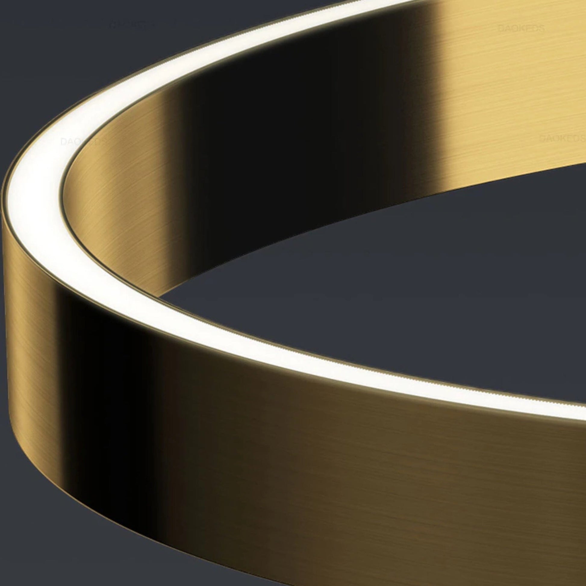 Elegant Azure Halo Lamp for Modern Interior Design and Ambient Lighting Gold 60cm NALANI