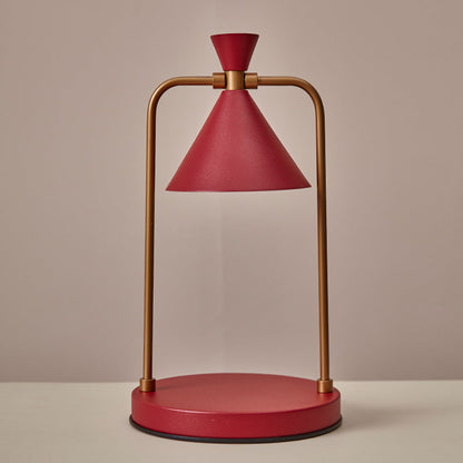 Elegant Candle Warmer Lamp with Stepless Dimming for Home Ambiance Red NaLani