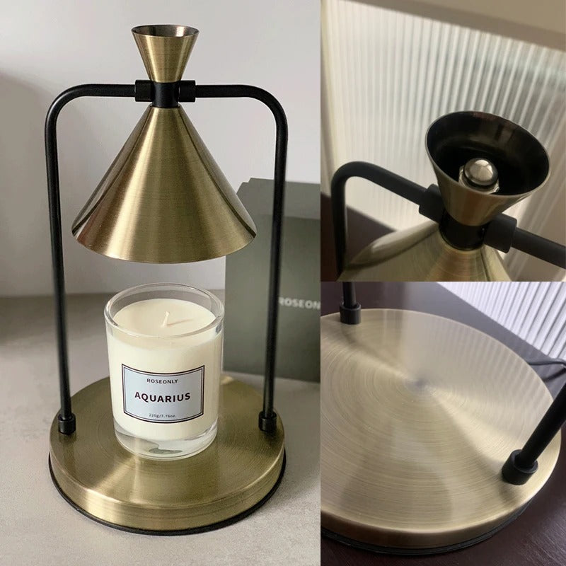 Elegant Candle Warmer Lamp with Stepless Dimming for Home Ambiance NaLani