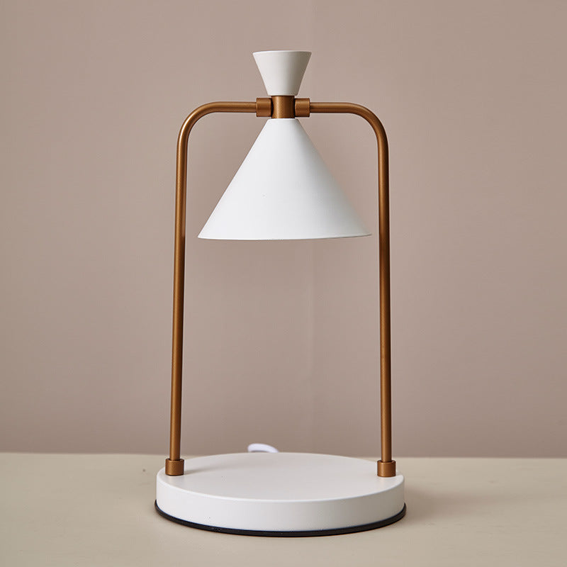 Elegant Candle Warmer Lamp with Stepless Dimming for Home Ambiance White NaLani