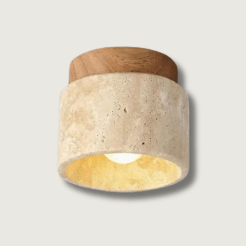 Elegant Ceiling Lamp for Stairwell and Hallway Illumination Wood (small) NaLani