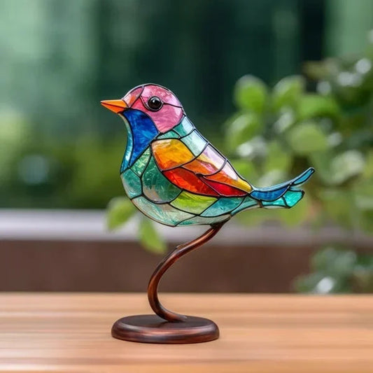 Elegant Colored Glass Bird Statuettes for Home Decor 1 birds NaLani