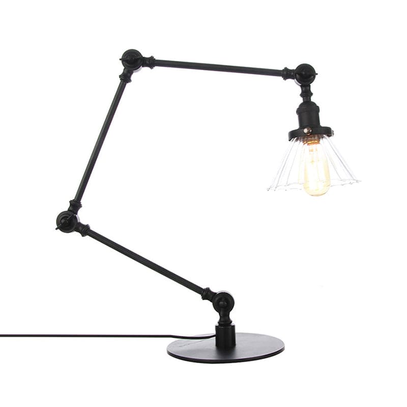 Elegant Cone Table Lamp In Clear Glass For Modern Decor NALANI