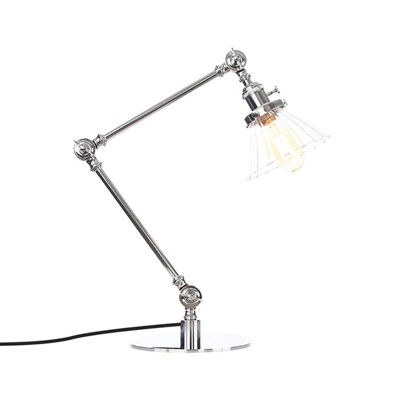 Elegant Cone Table Lamp In Clear Glass For Modern Decor NALANI
