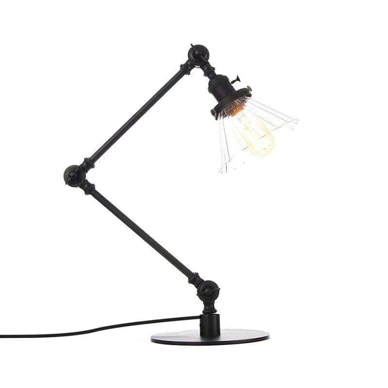 Elegant Cone Table Lamp In Clear Glass For Modern Decor NALANI