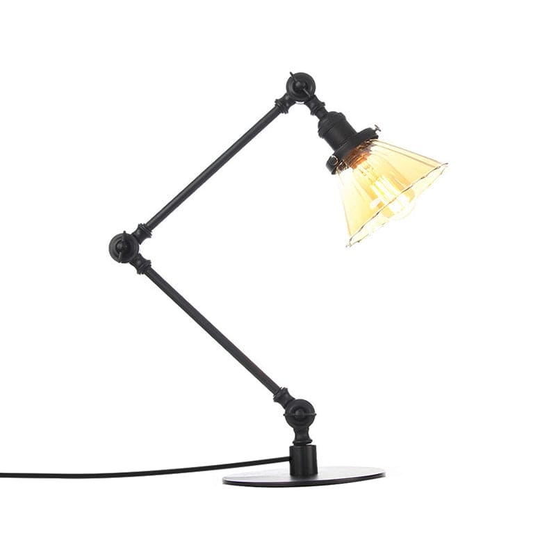 Elegant Cone Table Lamp In Clear Glass For Modern Decor NALANI