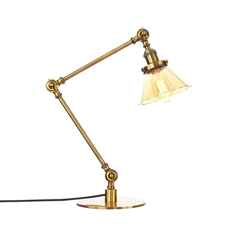 Elegant Cone Table Lamp In Clear Glass For Modern Decor NALANI