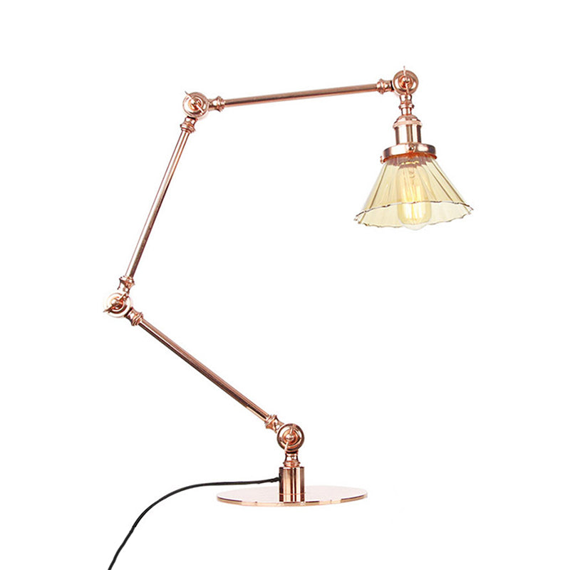 Elegant Cone Table Lamp In Clear Glass For Modern Decor NALANI