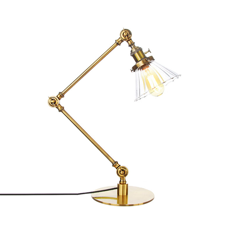Elegant Cone Table Lamp In Clear Glass For Modern Decor NALANI