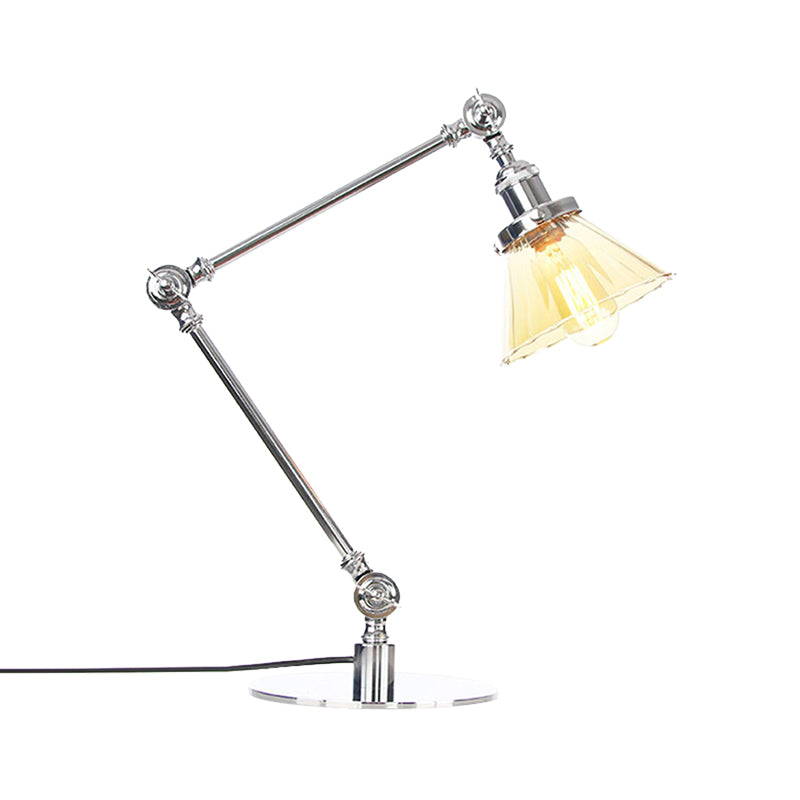 Elegant Cone Table Lamp In Clear Glass For Modern Decor NALANI