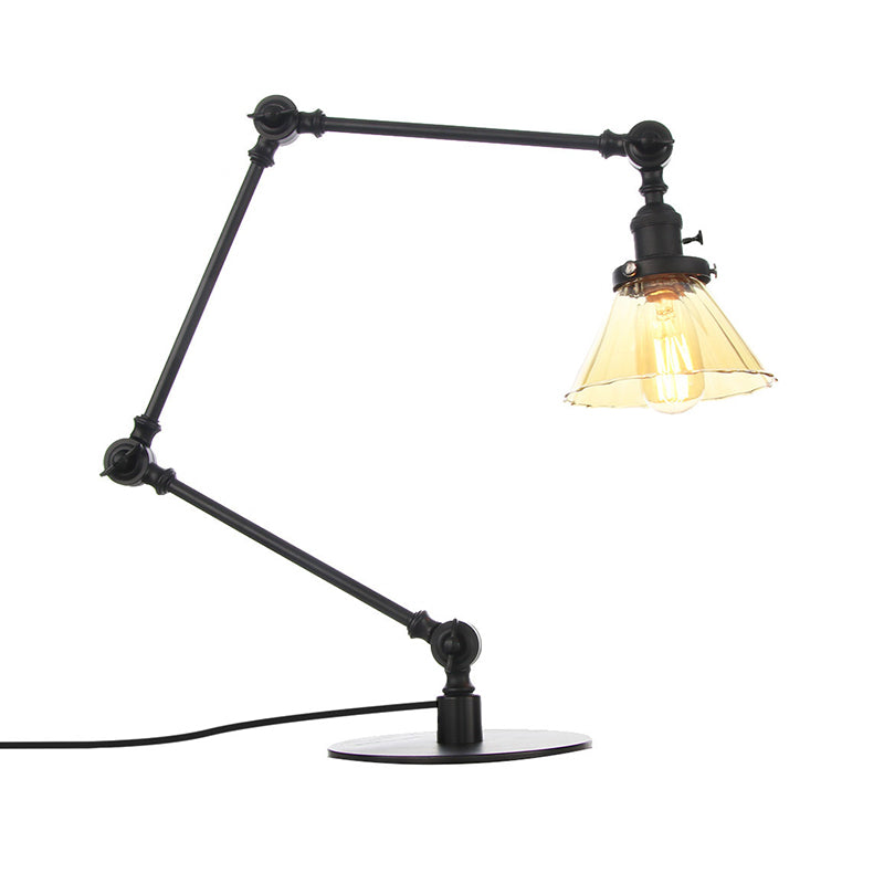 Elegant Cone Table Lamp In Clear Glass For Modern Decor NALANI