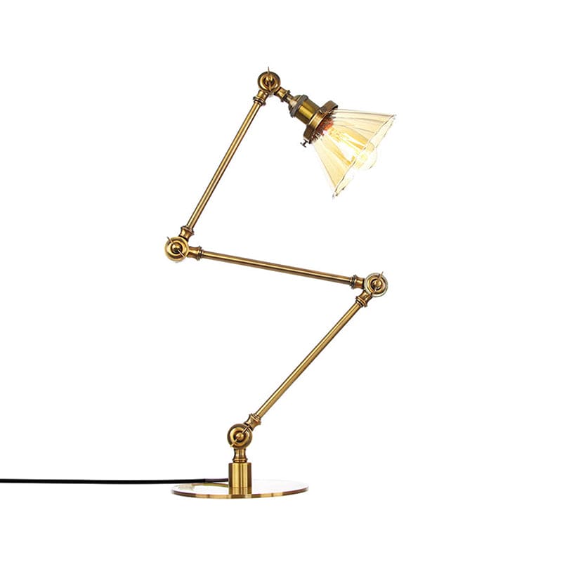 Elegant Cone Table Lamp In Clear Glass For Modern Decor NALANI