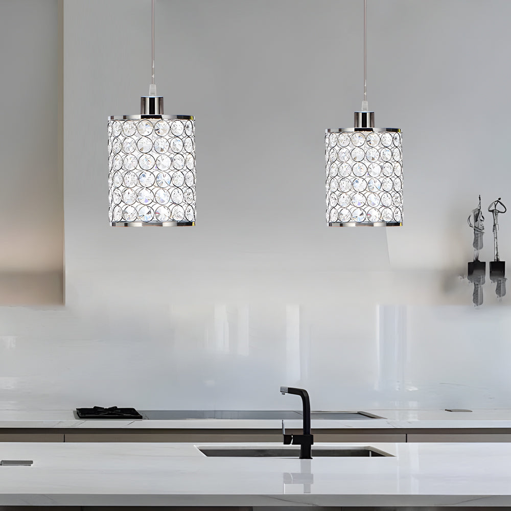 Elegant Crystal Decorative Lamp with Unique Geometric Design NALANI