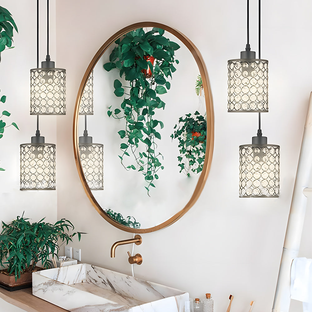 Elegant Crystal Decorative Lamp with Unique Geometric Design NALANI