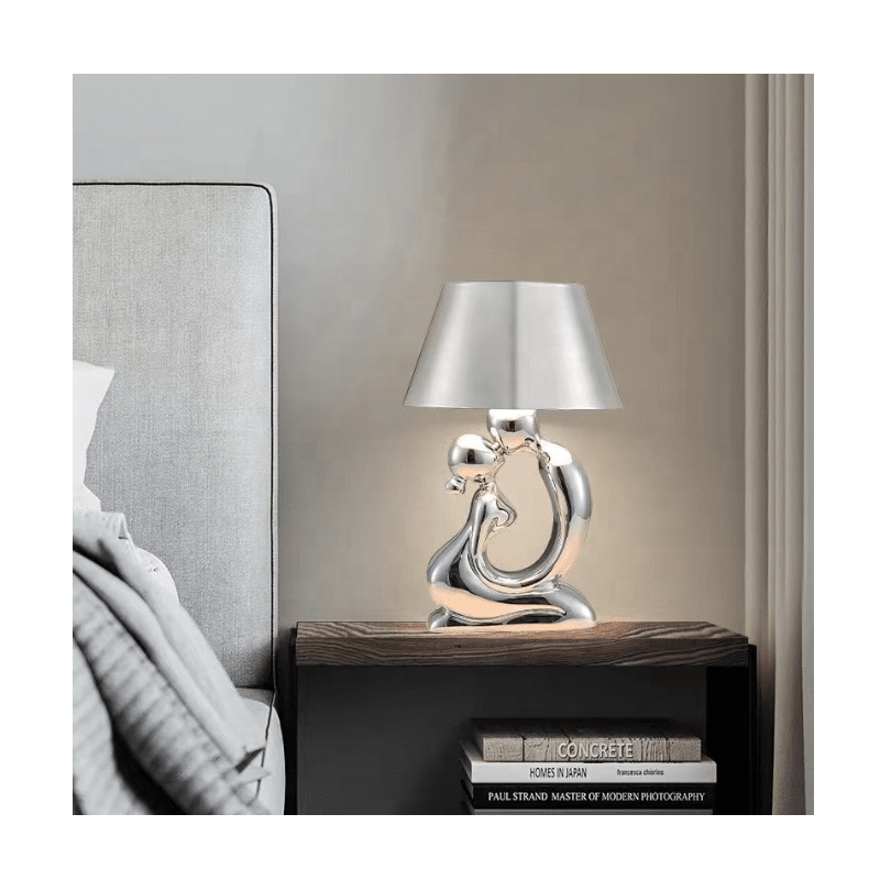 Elegant Decorative Love Lamp With Gold Or Chrome Finish NALANI