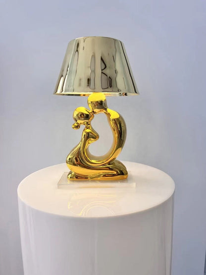 Elegant Decorative Love Lamp With Gold Or Chrome Finish NALANI