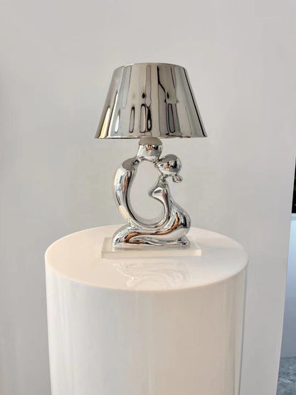 Elegant Decorative Love Lamp With Gold Or Chrome Finish NALANI