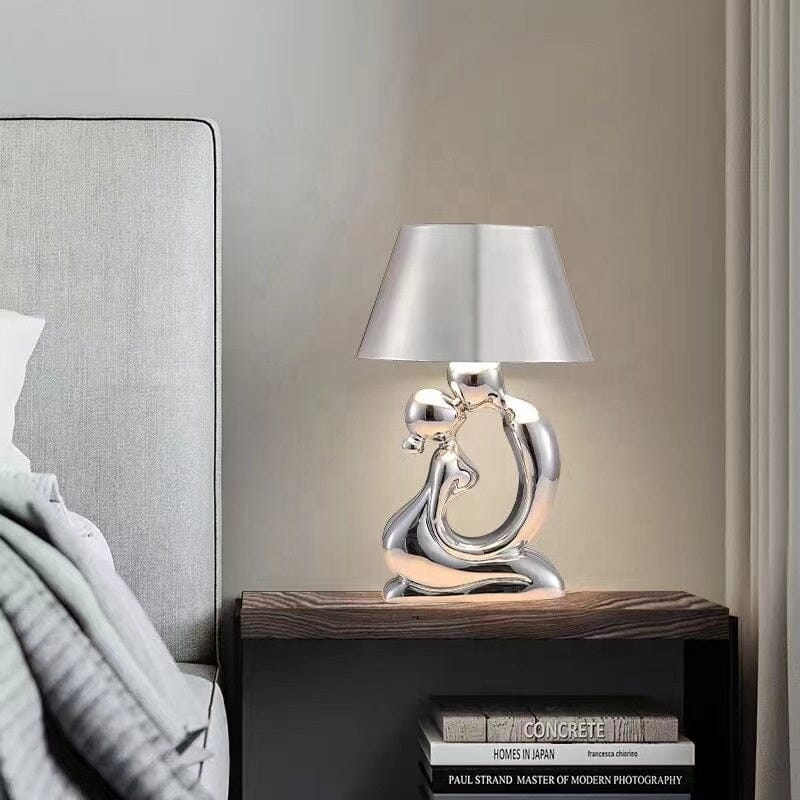 Elegant Decorative Love Lamp With Gold Or Chrome Finish Chrome NALANI