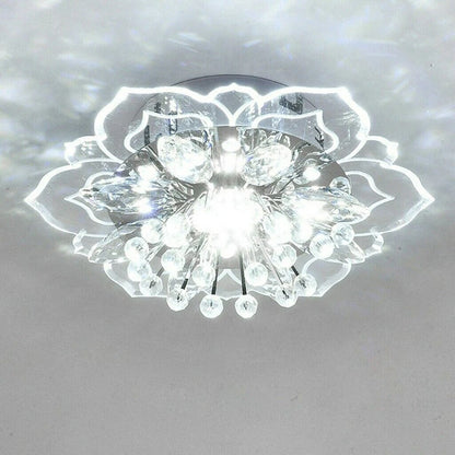 Elegant Floral LED Crystal Chandelier for Home Interior Lighting NaLani