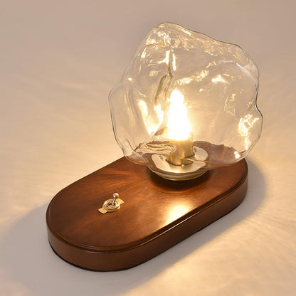 Elegant Glass Table Lamp for Home Lighting with Frosted Design NALANI