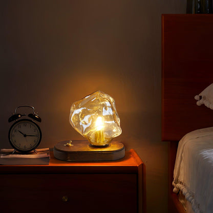 Elegant Glass Table Lamp for Home Lighting with Frosted Design NALANI