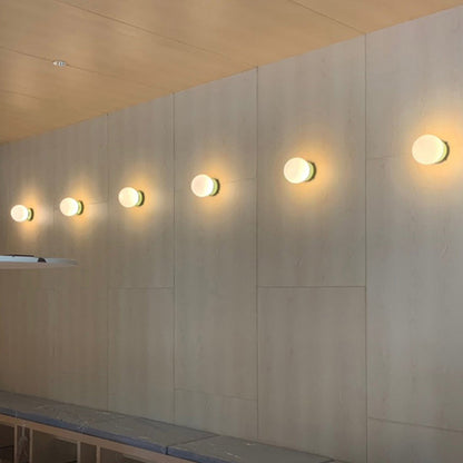 Elegant Glass Wall Lamp with Plug-In Design and LED Bulb NaLani