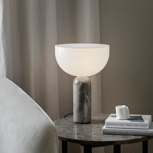 Elegant Marble Lamp With Refined Marble Base Lighting NALANI