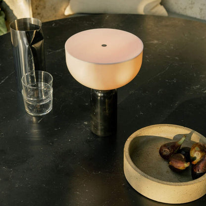 Elegant Marble Lamp With Refined Marble Base Lighting NALANI