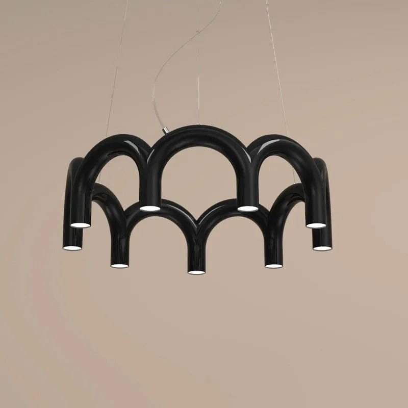 Elegant Round Chandelier for Modern Interiors with Minimalist Design NALANI