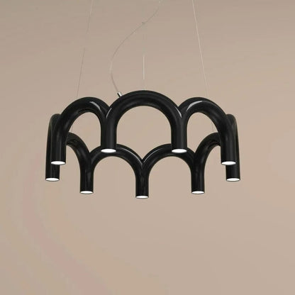 Elegant Round Chandelier for Modern Interiors with Minimalist Design NALANI