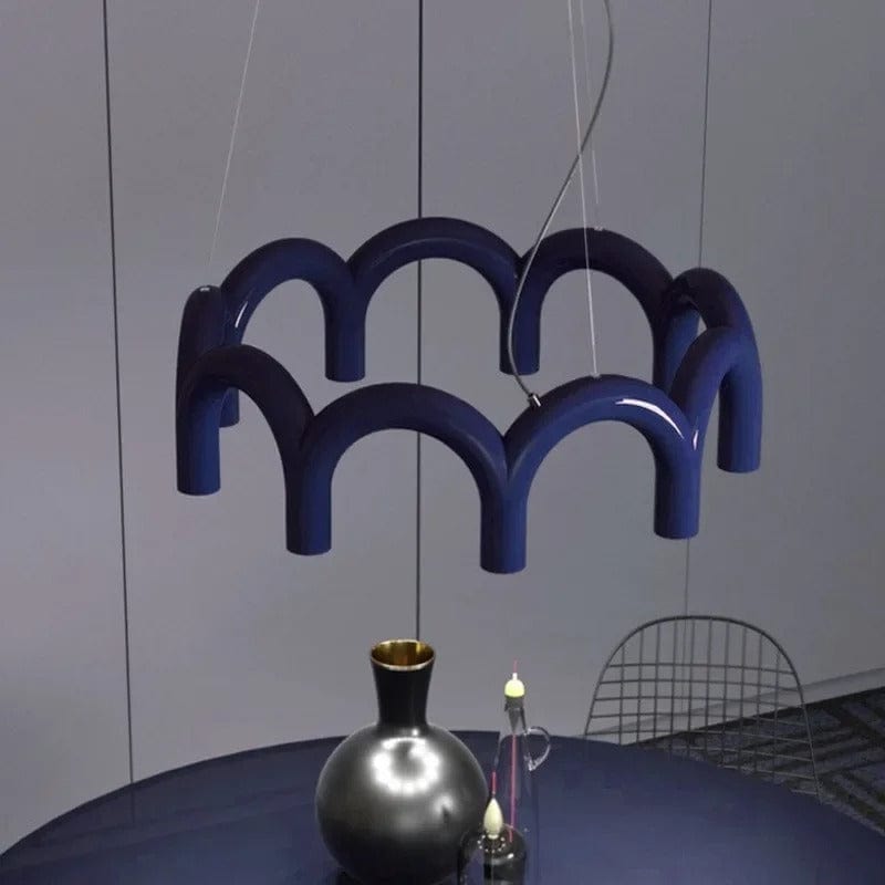 Elegant Round Chandelier for Modern Interiors with Minimalist Design NALANI