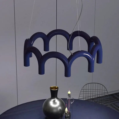 Elegant Round Chandelier for Modern Interiors with Minimalist Design NALANI