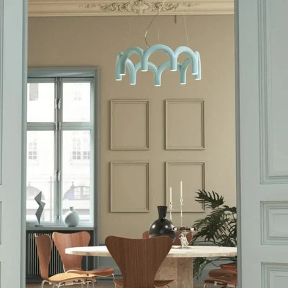 Elegant Round Chandelier for Modern Interiors with Minimalist Design NALANI