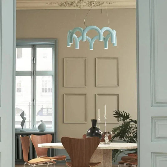 Elegant Round Chandelier for Modern Interiors with Minimalist Design NALANI