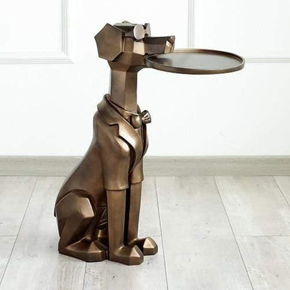 Elegant Dog Statue Storage Box for Stylish Home Decor and Organization Gold NALANI