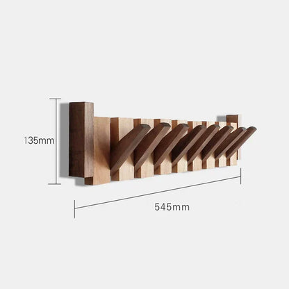 Elegant Wooden Piano Style Coat Rack for Stylish Entryway NaLani
