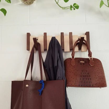 Elegant Wooden Piano Style Coat Rack for Stylish Entryway NaLani